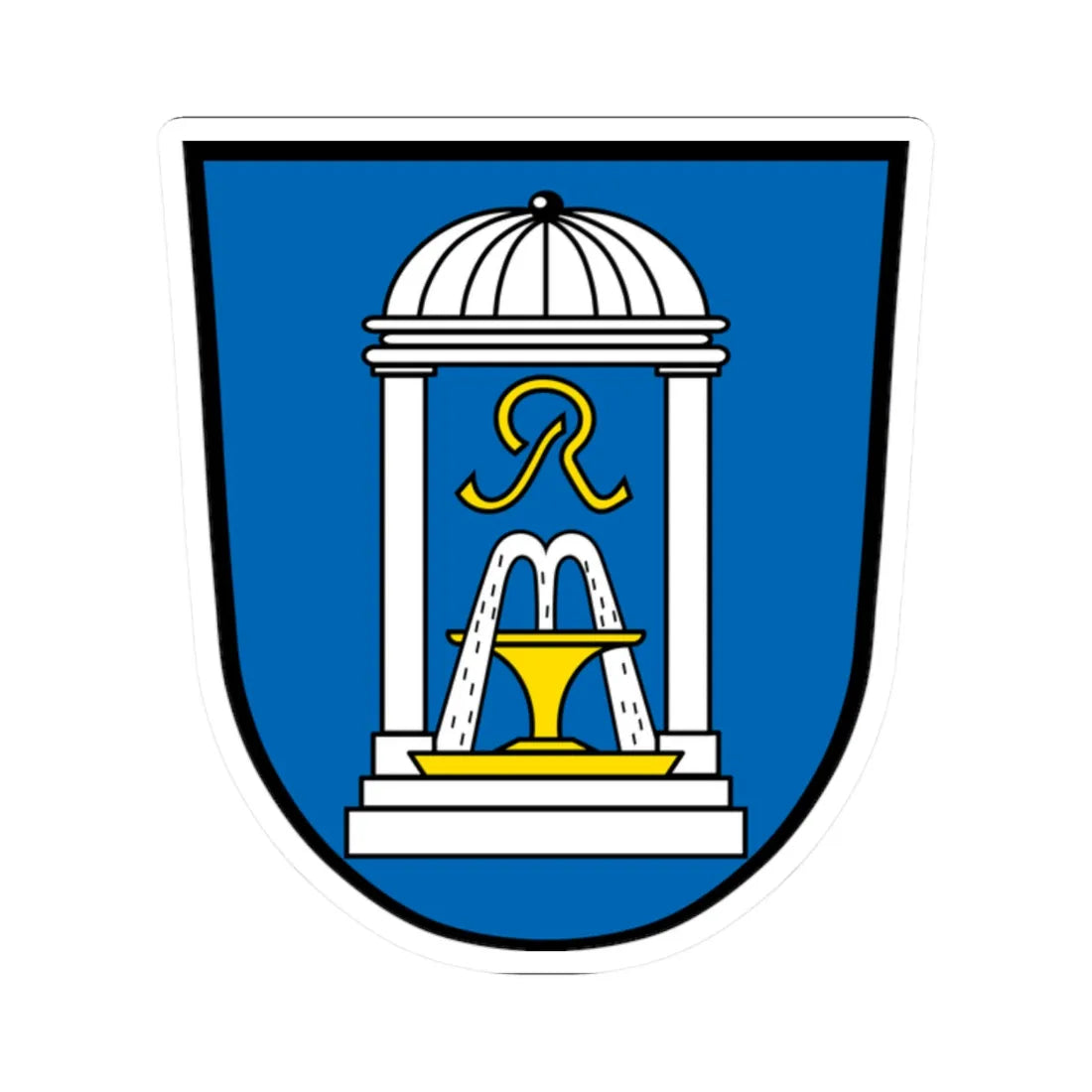 DEU Bad Steben COA (Germany) (Coat of Arms) STICKER Vinyl Kiss-Cut Decal - The Sticker Space