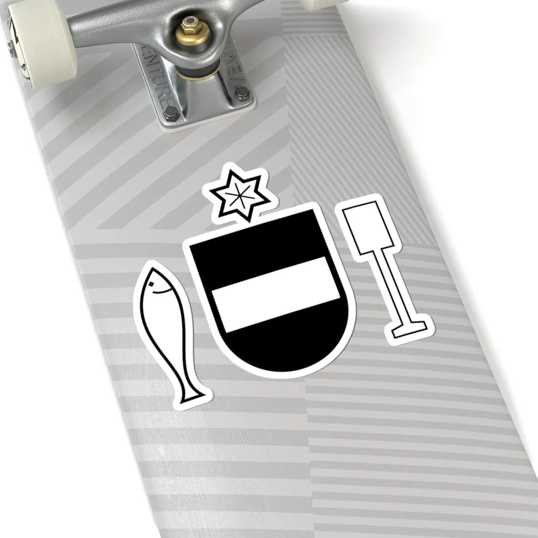 DEU Bad Waldsee COA (Germany) (Coat of Arms) STICKER Vinyl Kiss-Cut Decal - The Sticker Space