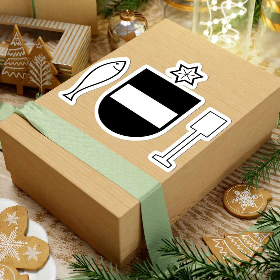 DEU Bad Waldsee COA (Germany) (Coat of Arms) STICKER Vinyl Kiss-Cut Decal - The Sticker Space