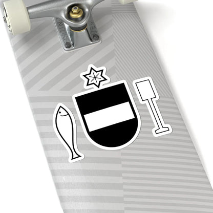 DEU Bad Waldsee COA (Germany) (Coat of Arms) STICKER Vinyl Kiss-Cut Decal - The Sticker Space