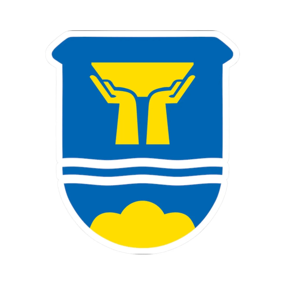 DEU Bad Wiessee COA (Germany) (Coat of Arms) STICKER Vinyl Kiss-Cut Decal 2 Inch White - The Sticker Space