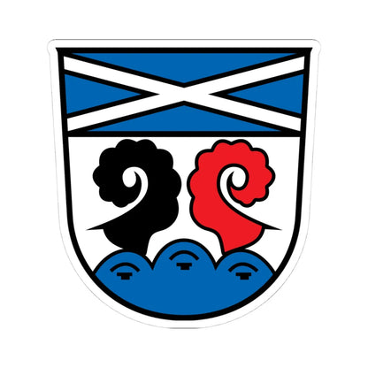 DEU Baierbach COA (Germany) (Coat of Arms) STICKER Vinyl Kiss-Cut Decal 4 Inch White - The Sticker Space