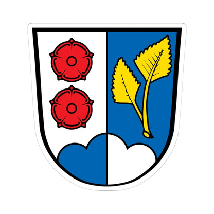 DEU Baiern COA (Germany) (Coat of Arms) STICKER Vinyl Kiss-Cut Decal 4 Inch White - The Sticker Space