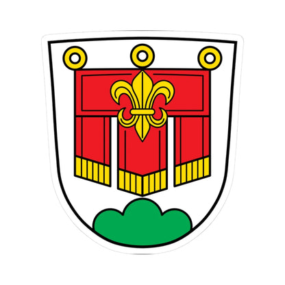 DEU Balderschwang COA (Germany) (Coat of Arms) STICKER Vinyl Kiss-Cut Decal 3 Inch White - The Sticker Space