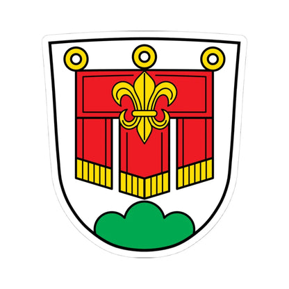 DEU Balderschwang COA (Germany) (Coat of Arms) STICKER Vinyl Kiss-Cut Decal 4 Inch White - The Sticker Space