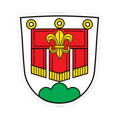 DEU Balderschwang COA (Germany) (Coat of Arms) STICKER Vinyl Kiss-Cut Decal 6 Inch White - The Sticker Space