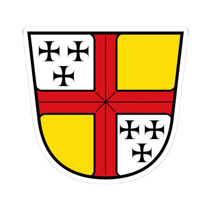 DEU Balduinstein COA deriv (Germany) (Coat of Arms) STICKER Vinyl Kiss-Cut Decal 4 Inch White - The Sticker Space