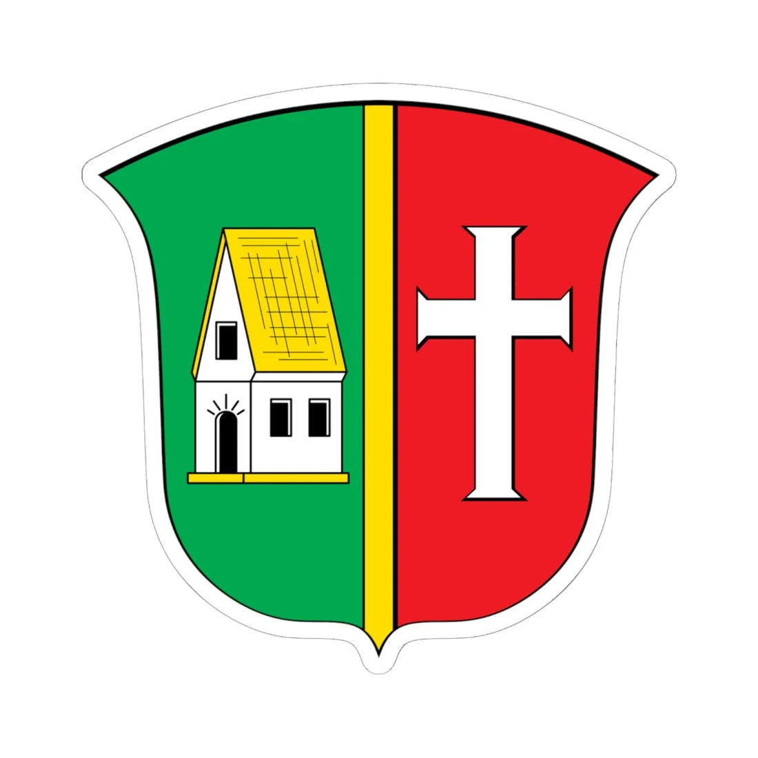 DEU Balzhausen DEU (Germany) (Coat of Arms) STICKER Vinyl Kiss-Cut Decal 6 Inch White - The Sticker Space