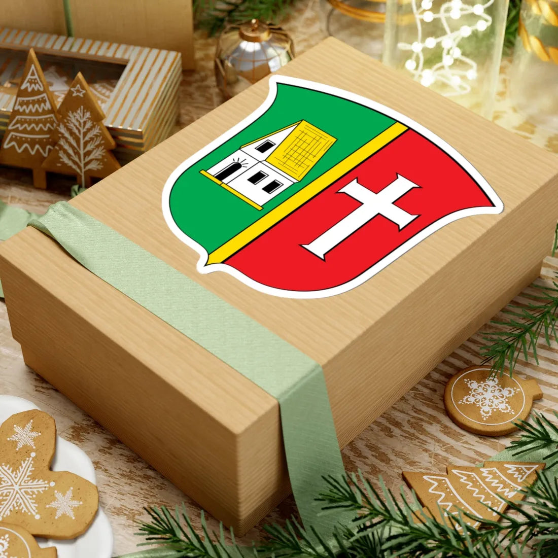 DEU Balzhausen DEU (Germany) (Coat of Arms) STICKER Vinyl Kiss-Cut Decal - The Sticker Space