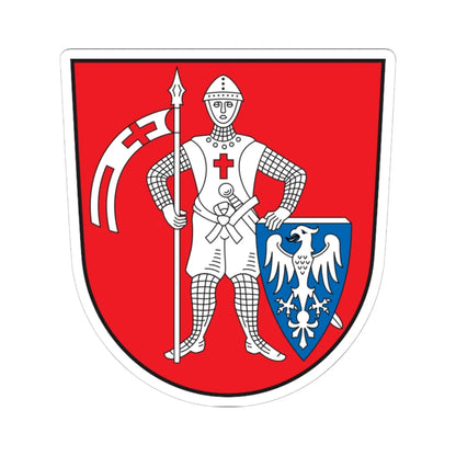 DEU Bamberg COA (Germany) (Coat of Arms) STICKER Vinyl Kiss-Cut Decal 6 Inch White - The Sticker Space