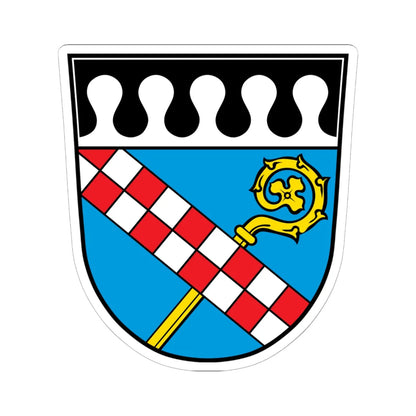 DEU Bastheim COA (Germany) (Coat of Arms) STICKER Vinyl Kiss-Cut Decal 6 Inch White - The Sticker Space