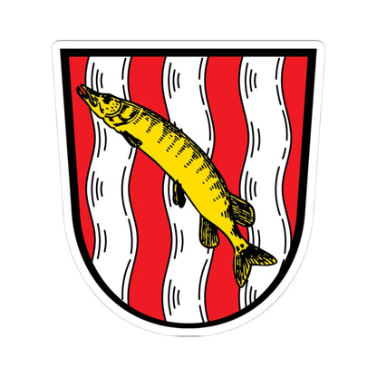 DEU Baunach COA (Germany) (Coat of Arms) STICKER Vinyl Kiss-Cut Decal 4 Inch White - The Sticker Space