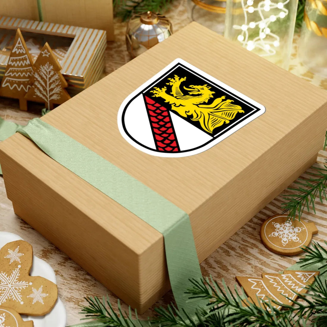 DEU Bayerbach Rottal-Inn COA (Germany) (Coat of Arms) STICKER Vinyl Kiss-Cut Decal - The Sticker Space