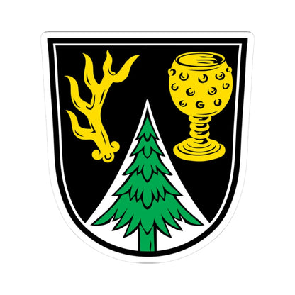 DEU Bayerisch Eisenstein COA (Germany) (Coat of Arms) STICKER Vinyl Kiss-Cut Decal 3 Inch White - The Sticker Space