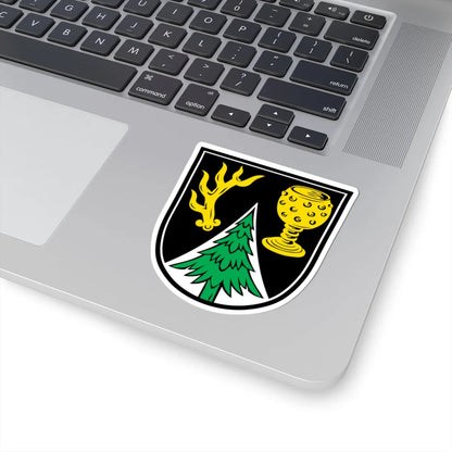 DEU Bayerisch Eisenstein COA (Germany) (Coat of Arms) STICKER Vinyl Kiss-Cut Decal - The Sticker Space