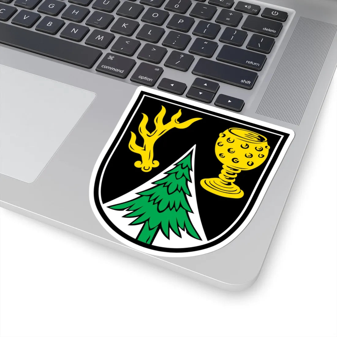 DEU Bayerisch Eisenstein COA (Germany) (Coat of Arms) STICKER Vinyl Kiss-Cut Decal - The Sticker Space