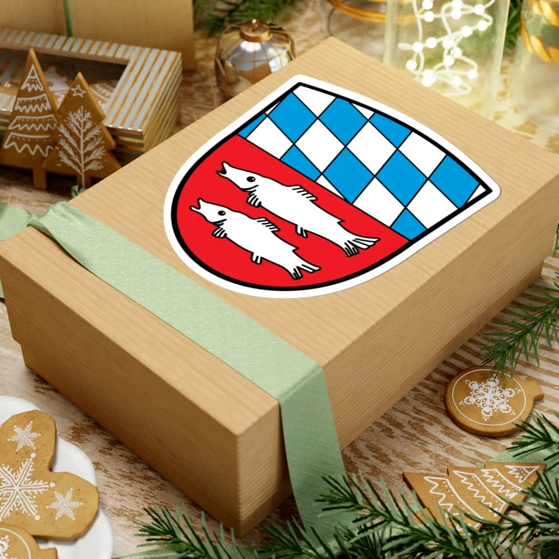 DEU Bayerisch Gmain COA (Germany) (Coat of Arms) STICKER Vinyl Kiss-Cut Decal - The Sticker Space