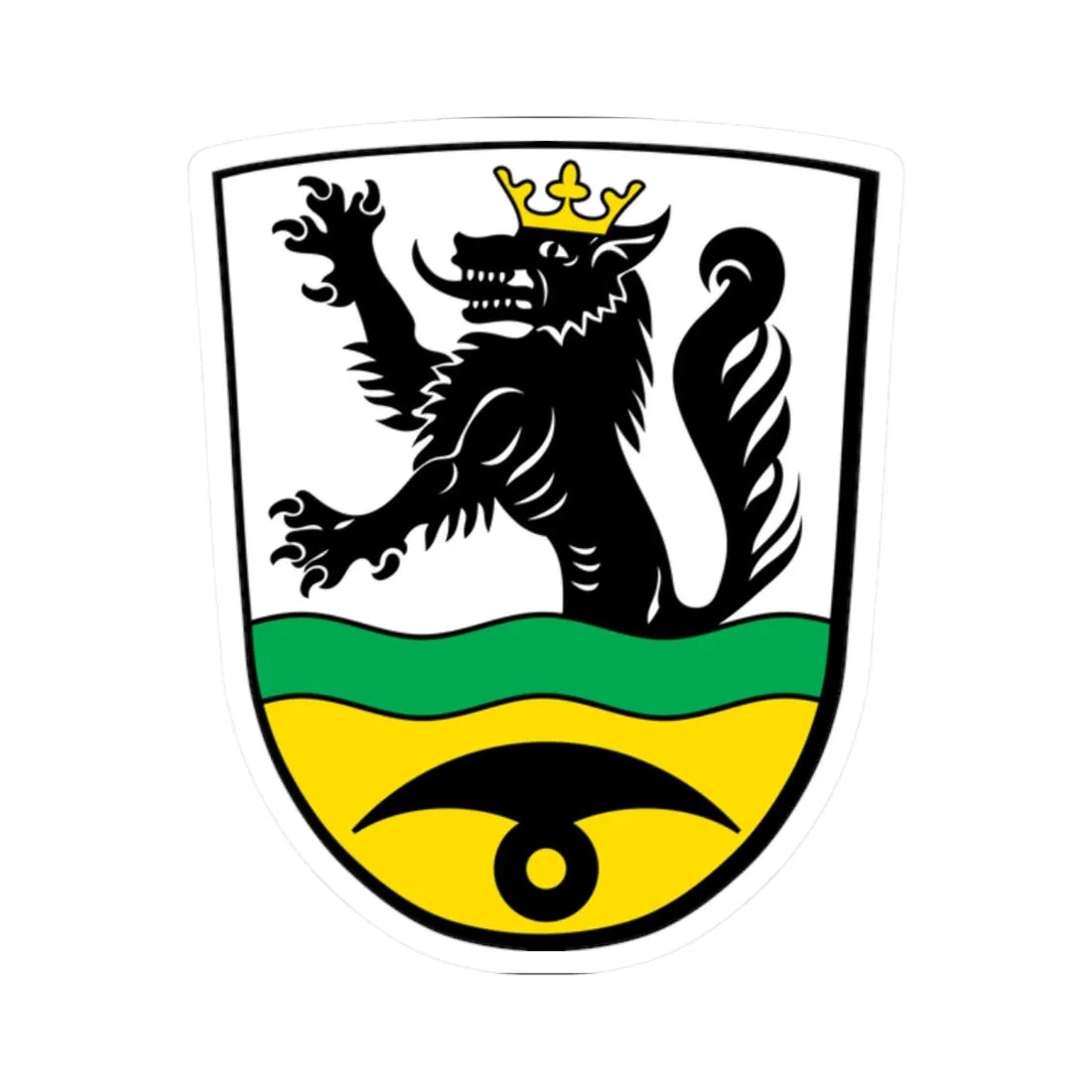 DEU Bächingen a.d.Brenz COA (Germany) (Coat of Arms) STICKER Vinyl Kiss-Cut Decal - The Sticker Space