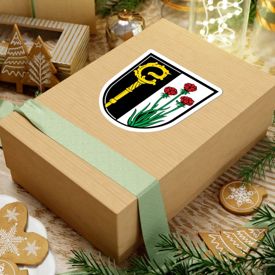 DEU Benningen Schwaben COA (Germany) (Coat of Arms) STICKER Vinyl Kiss-Cut Decal - The Sticker Space