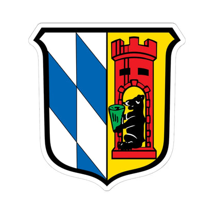 DEU Beratzhausen COA (Germany) (Coat of Arms) STICKER Vinyl Kiss-Cut Decal 6 Inch White - The Sticker Space