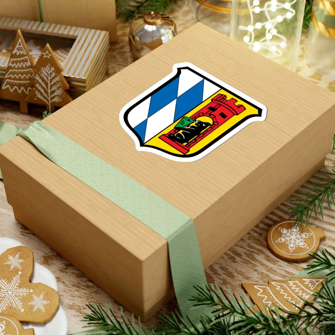 DEU Beratzhausen COA (Germany) (Coat of Arms) STICKER Vinyl Kiss-Cut Decal - The Sticker Space