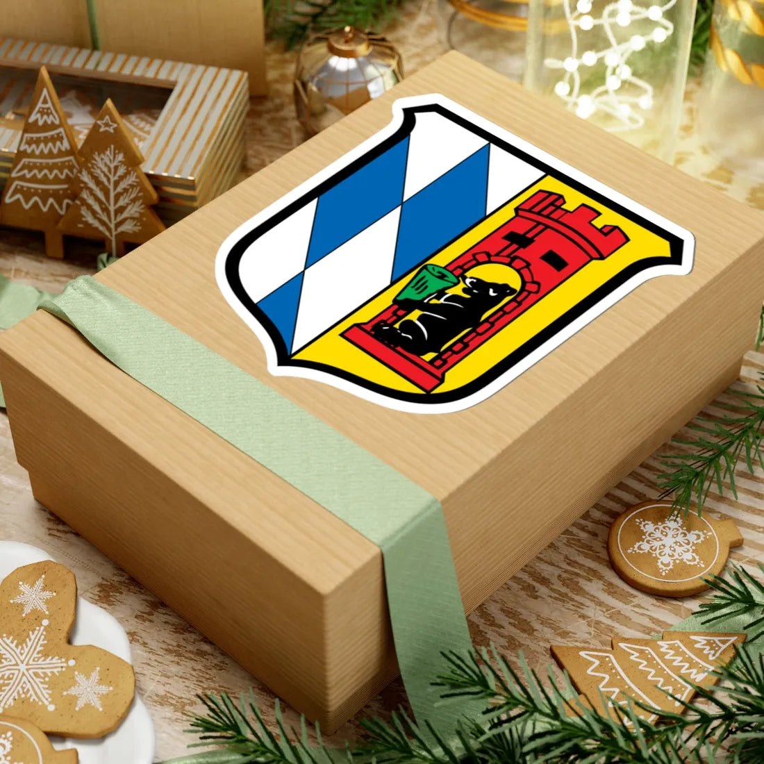 DEU Beratzhausen COA (Germany) (Coat of Arms) STICKER Vinyl Kiss-Cut Decal - The Sticker Space