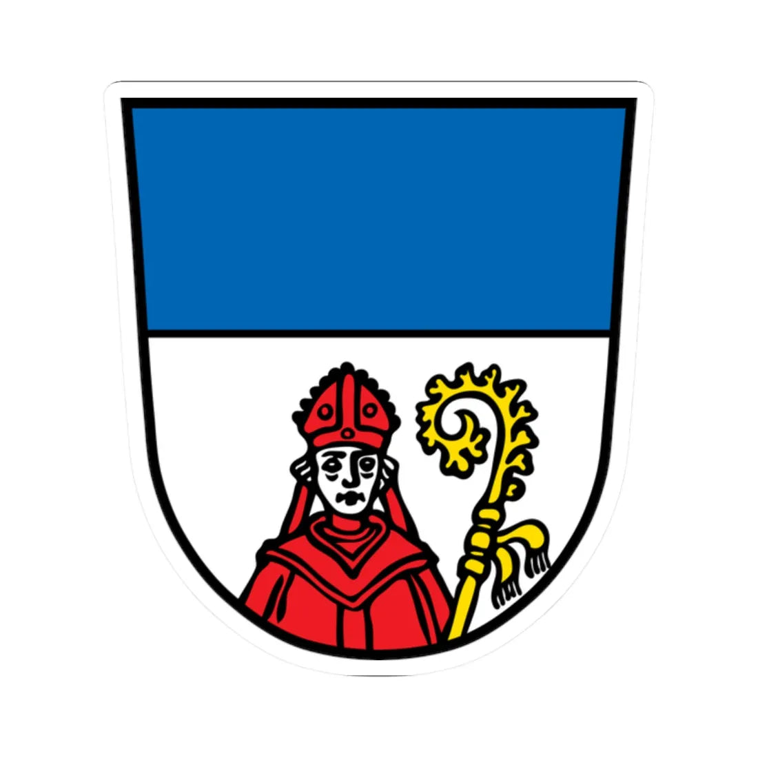 DEU Berching COA (Germany) (Coat of Arms) STICKER Vinyl Kiss-Cut Decal 2 Inch White - The Sticker Space