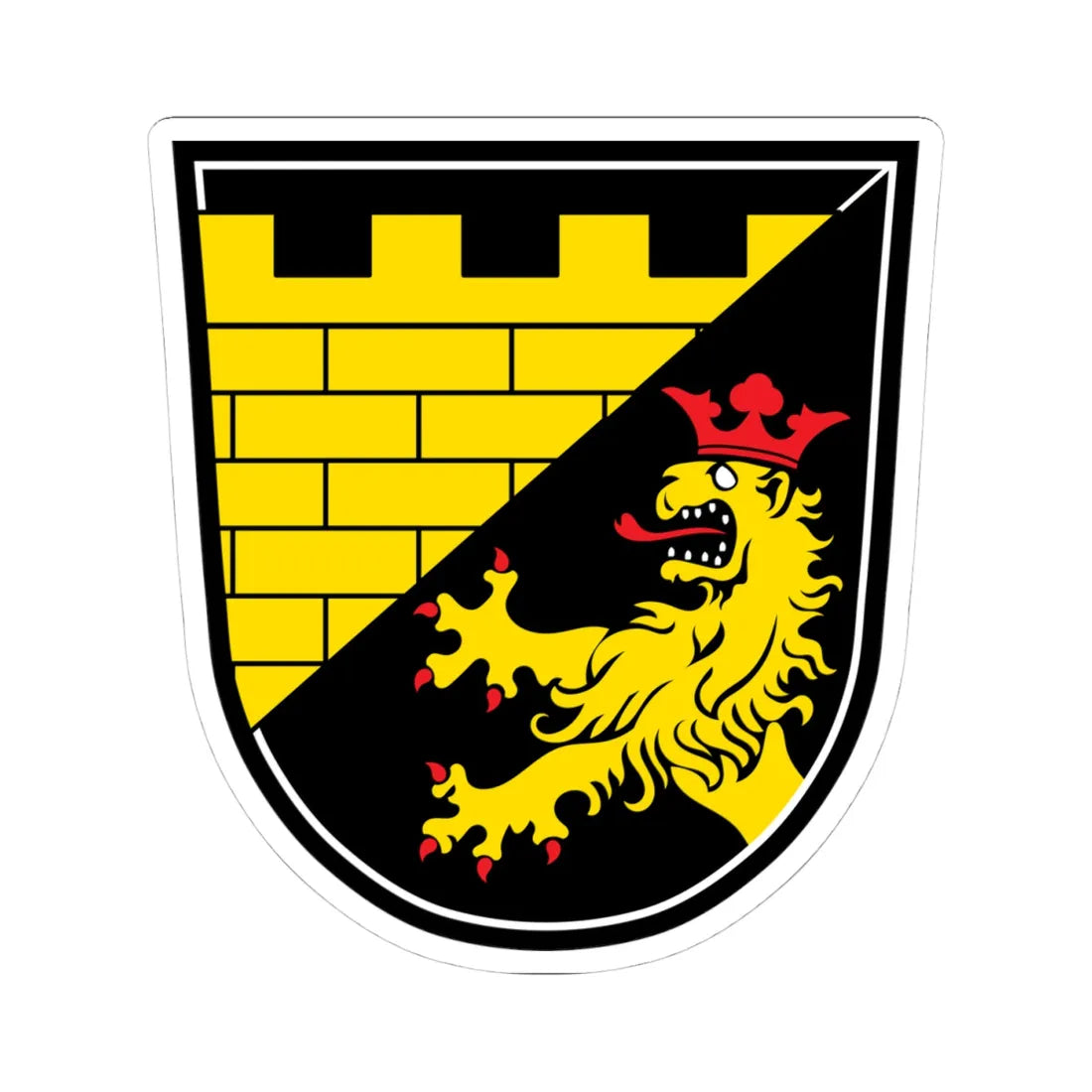 DEU Berg bei Neumarkt in der Oberpfalz COA (Germany) (Coat of Arms) STICKER Vinyl Kiss-Cut Decal - The Sticker Space