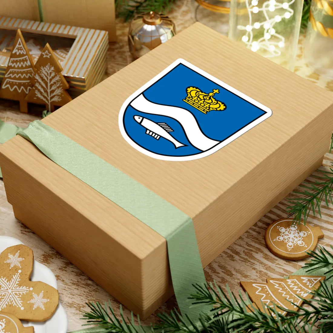 DEU Berg Starnberger See COA (Germany) (Coat of Arms) STICKER Vinyl Kiss-Cut Decal - The Sticker Space