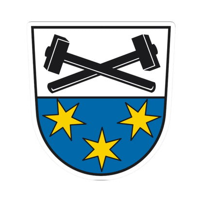 DEU Bergen Chiemgau COA (Germany) (Coat of Arms) STICKER Vinyl Kiss-Cut Decal 2 Inch White - The Sticker Space