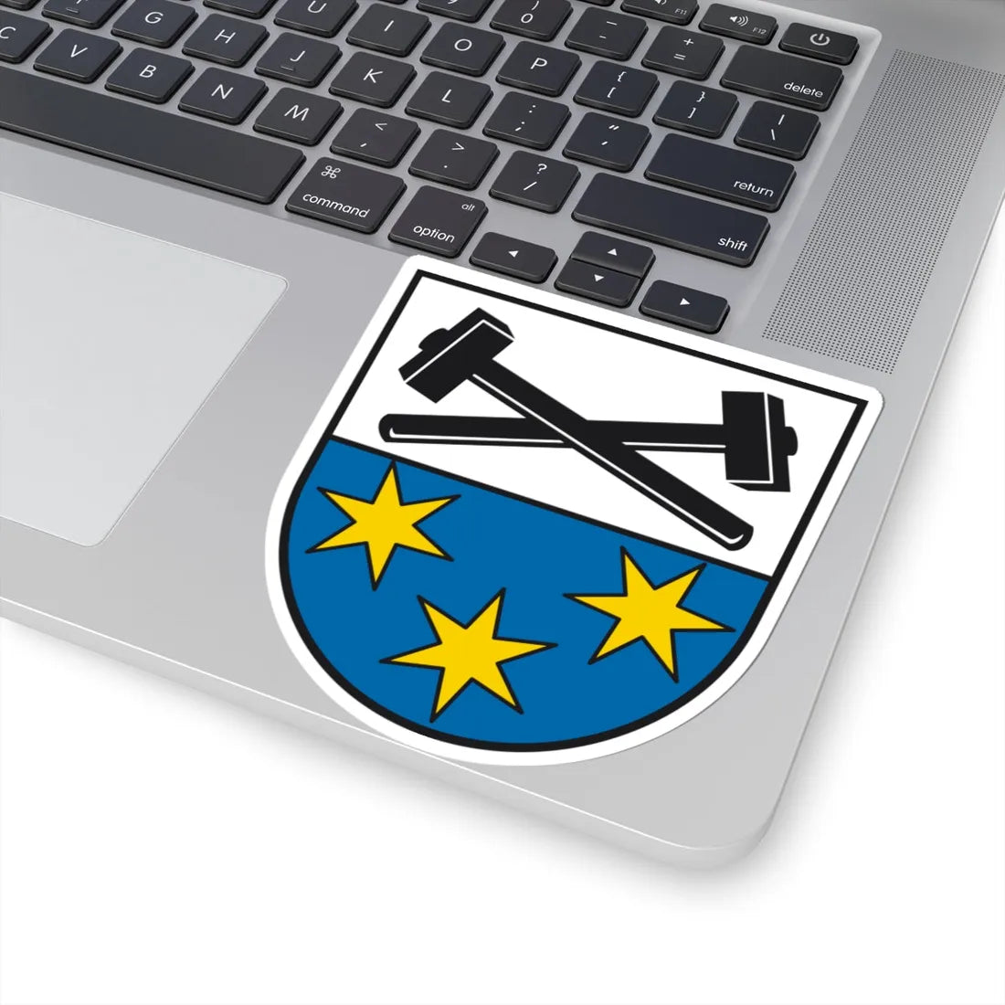 DEU Bergen Chiemgau COA (Germany) (Coat of Arms) STICKER Vinyl Kiss-Cut Decal - The Sticker Space
