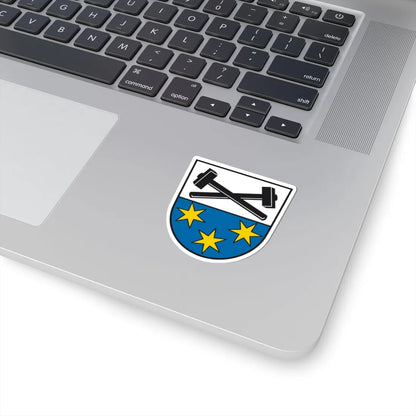 DEU Bergen Chiemgau COA (Germany) (Coat of Arms) STICKER Vinyl Kiss-Cut Decal - The Sticker Space