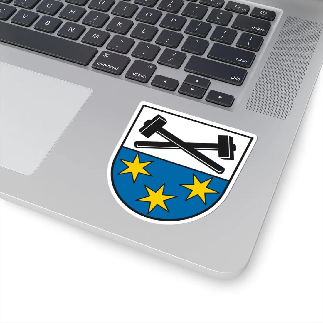 DEU Bergen Chiemgau COA (Germany) (Coat of Arms) STICKER Vinyl Kiss-Cut Decal - The Sticker Space