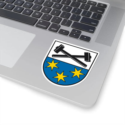 DEU Bergen Chiemgau COA (Germany) (Coat of Arms) STICKER Vinyl Kiss-Cut Decal - The Sticker Space