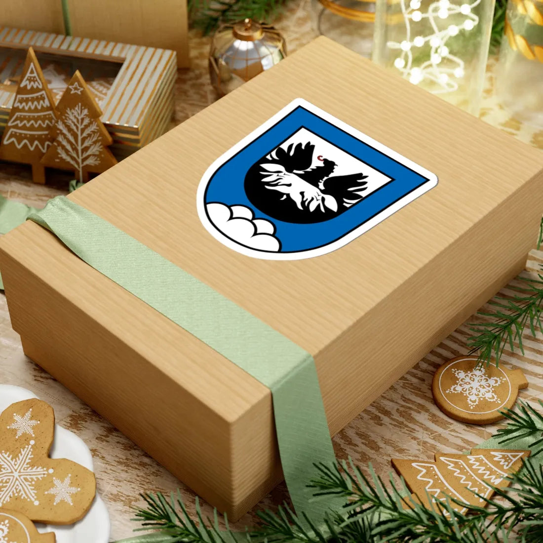 DEU Bergen Mittelfranken COA (Germany) (Coat of Arms) STICKER Vinyl Kiss-Cut Decal - The Sticker Space