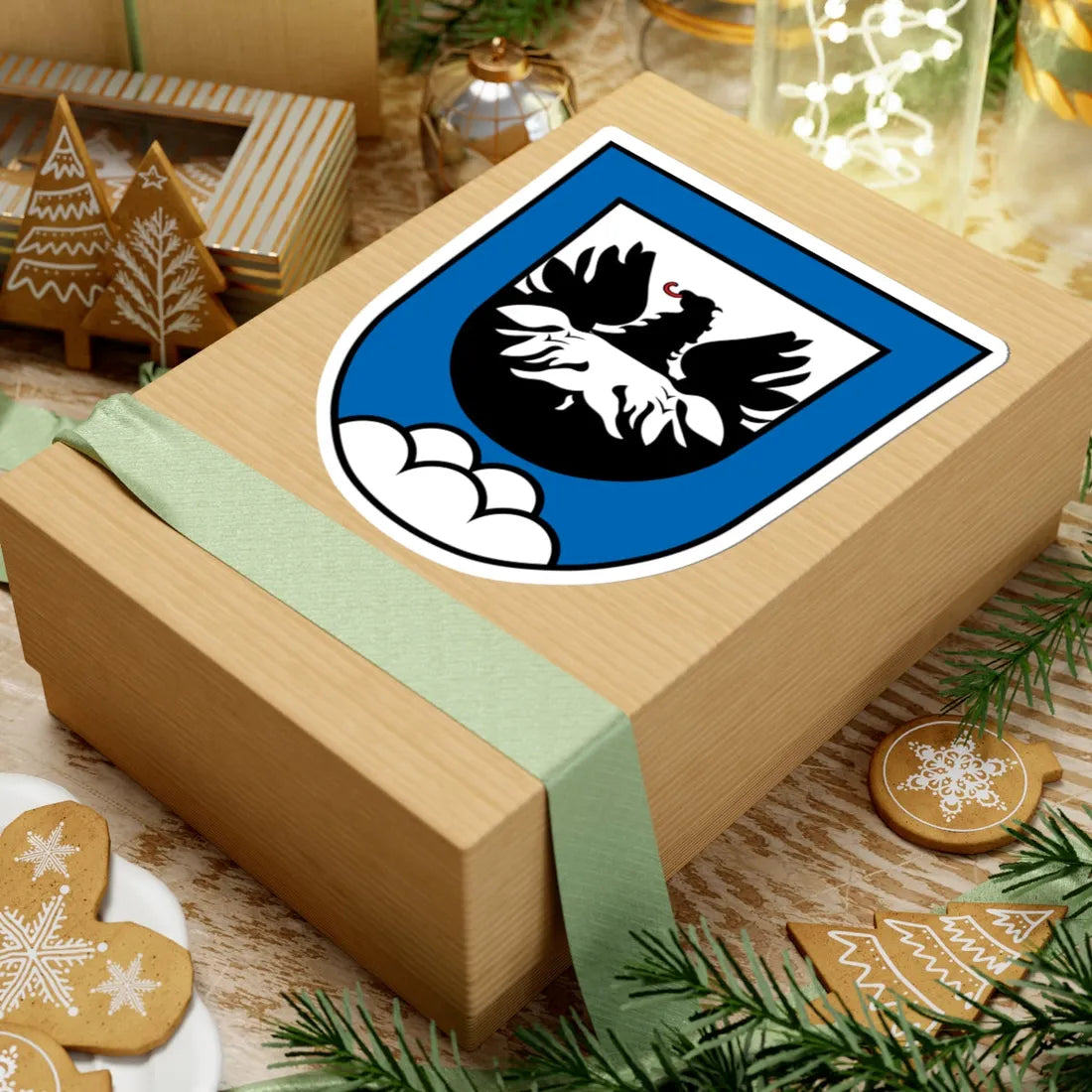 DEU Bergen Mittelfranken COA (Germany) (Coat of Arms) STICKER Vinyl Kiss-Cut Decal - The Sticker Space