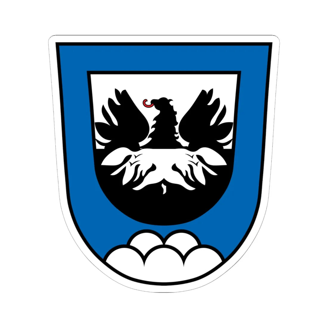 DEU Bergen Mittelfranken COA (Germany) (Coat of Arms) STICKER Vinyl Kiss-Cut Decal - The Sticker Space