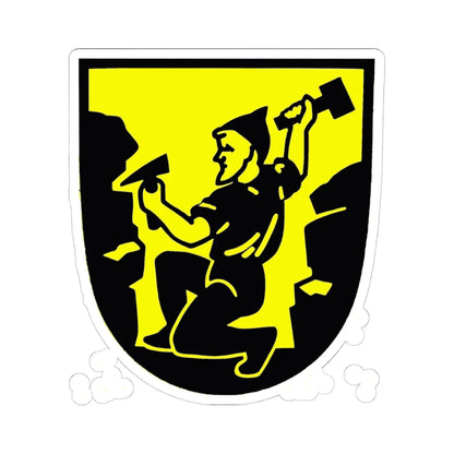 DEU Berggießhübel COA (Germany) (Coat of Arms) STICKER Vinyl Kiss-Cut Decal 6 Inch White - The Sticker Space
