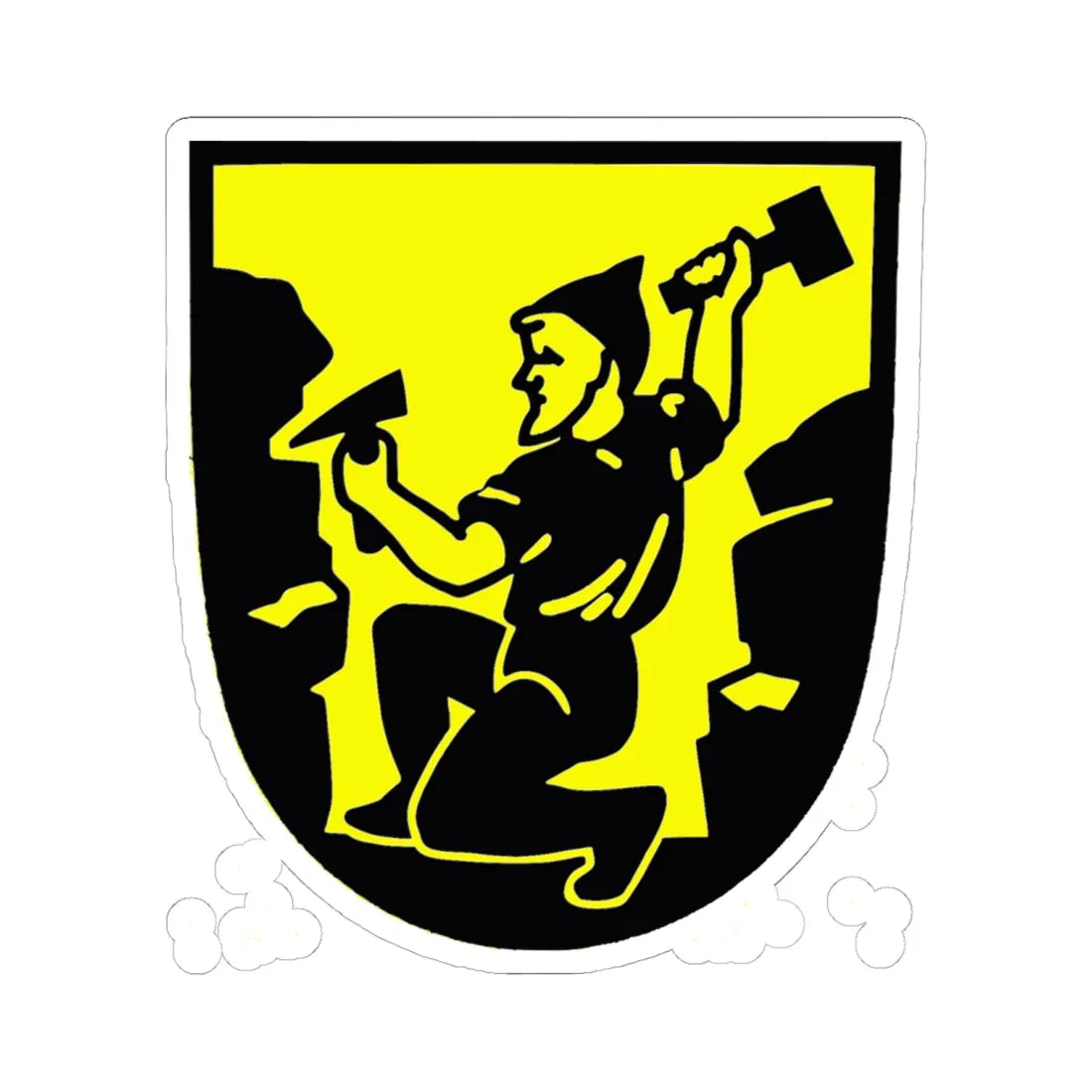 DEU Berggießhübel COA (Germany) (Coat of Arms) STICKER Vinyl Kiss-Cut Decal - The Sticker Space