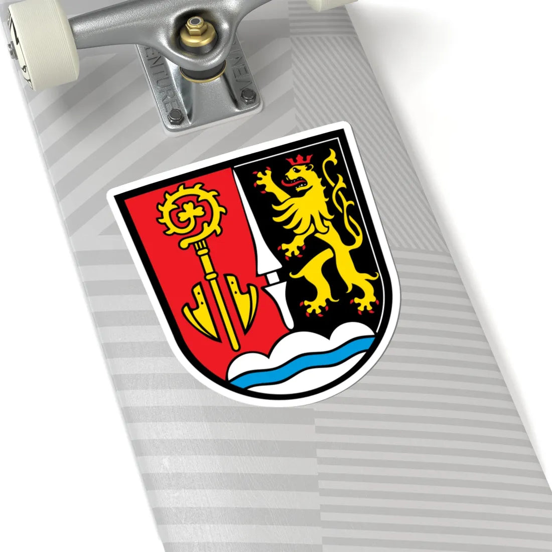 DEU Bergheim Oberbayern COA (Germany) (Coat of Arms) STICKER Vinyl Kiss-Cut Decal - The Sticker Space