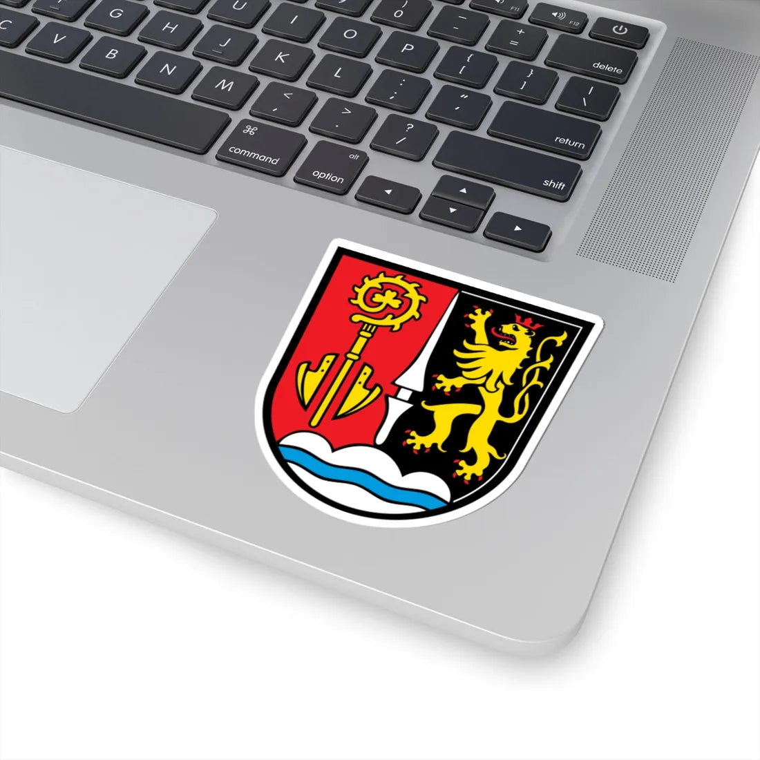 DEU Bergheim Oberbayern COA (Germany) (Coat of Arms) STICKER Vinyl Kiss-Cut Decal - The Sticker Space