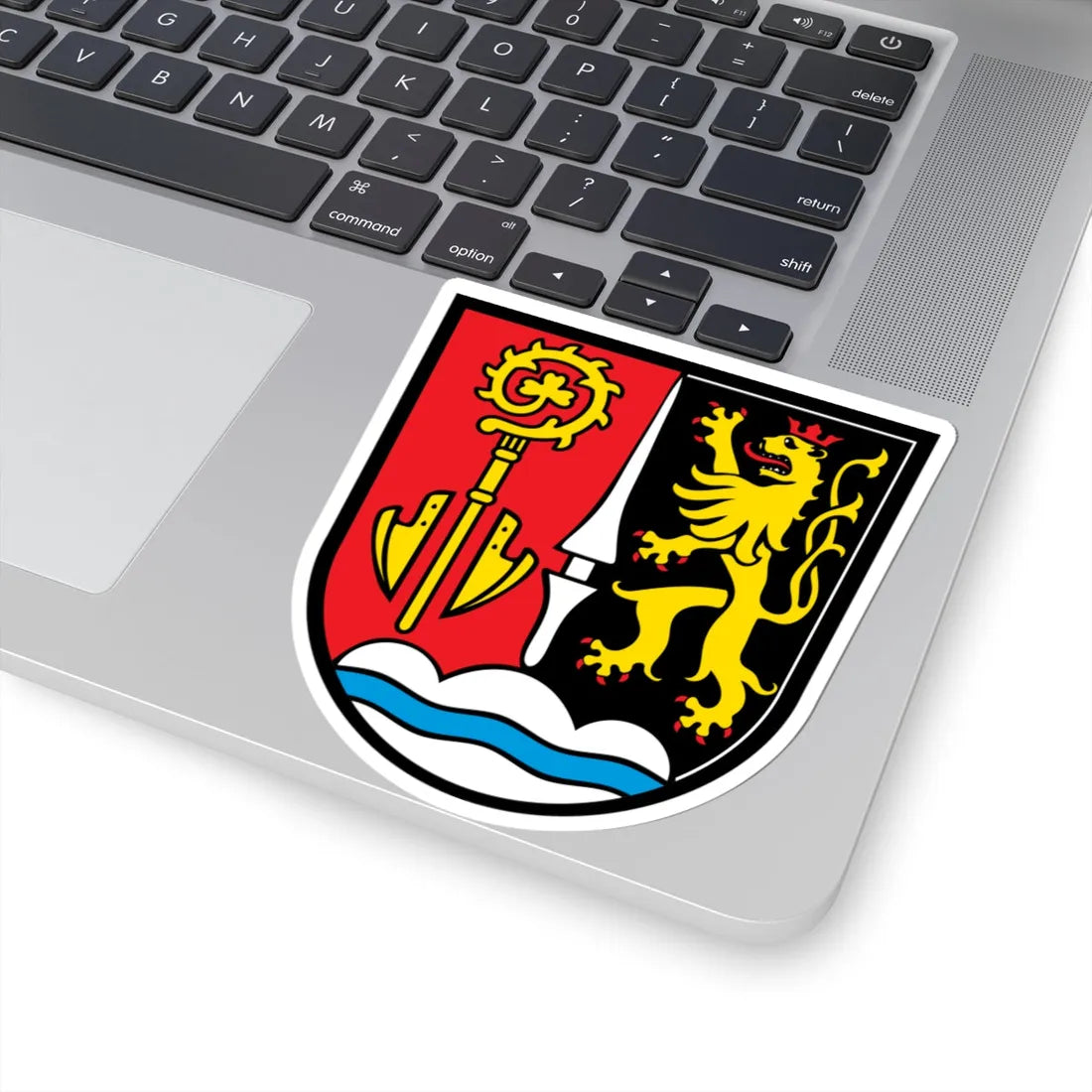 DEU Bergheim Oberbayern COA (Germany) (Coat of Arms) STICKER Vinyl Kiss-Cut Decal - The Sticker Space