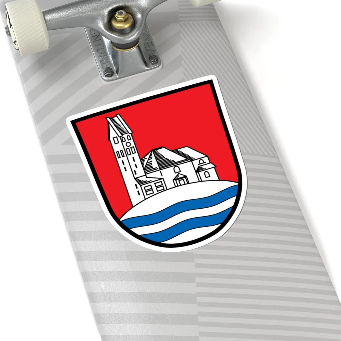 DEU Bergkirchen COA (Germany) (Coat of Arms) STICKER Vinyl Kiss-Cut Decal - The Sticker Space