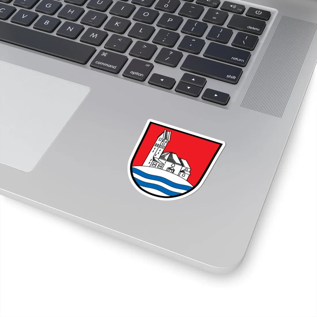 DEU Bergkirchen COA (Germany) (Coat of Arms) STICKER Vinyl Kiss-Cut Decal - The Sticker Space