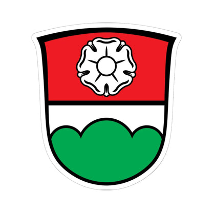 DEU Berglern COA (Germany) (Coat of Arms) STICKER Vinyl Kiss-Cut Decal 6 Inch White - The Sticker Space