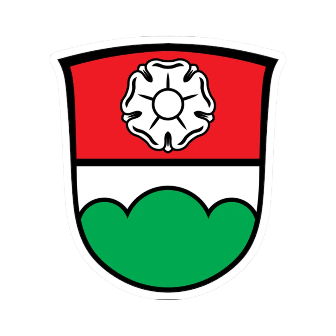 DEU Berglern COA (Germany) (Coat of Arms) STICKER Vinyl Kiss-Cut Decal - The Sticker Space