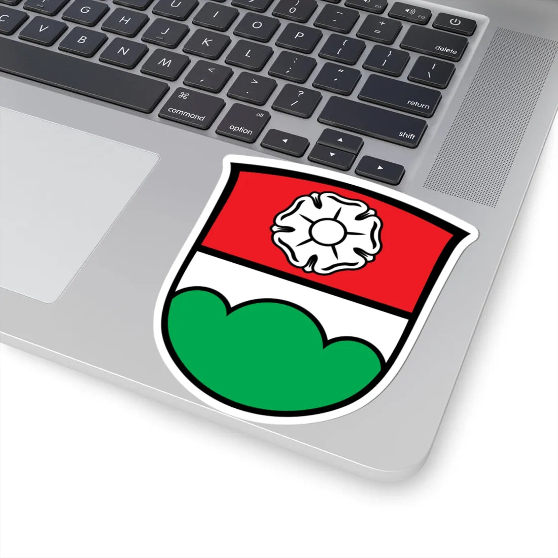 DEU Berglern COA (Germany) (Coat of Arms) STICKER Vinyl Kiss-Cut Decal - The Sticker Space