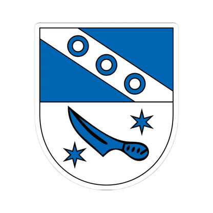 DEU Bergtheim COA (Germany) (Coat of Arms) STICKER Vinyl Kiss-Cut Decal 4 Inch White - The Sticker Space