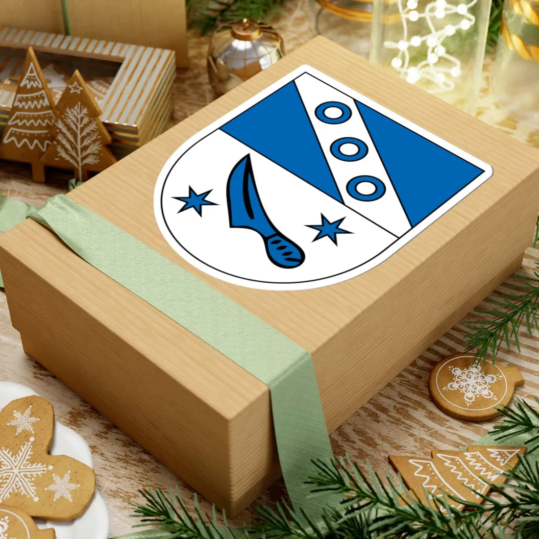 DEU Bergtheim COA (Germany) (Coat of Arms) STICKER Vinyl Kiss-Cut Decal - The Sticker Space