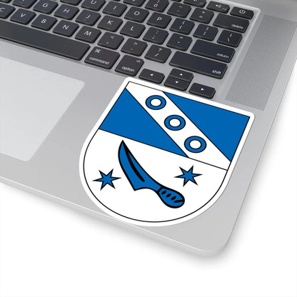 DEU Bergtheim COA (Germany) (Coat of Arms) STICKER Vinyl Kiss-Cut Decal - The Sticker Space